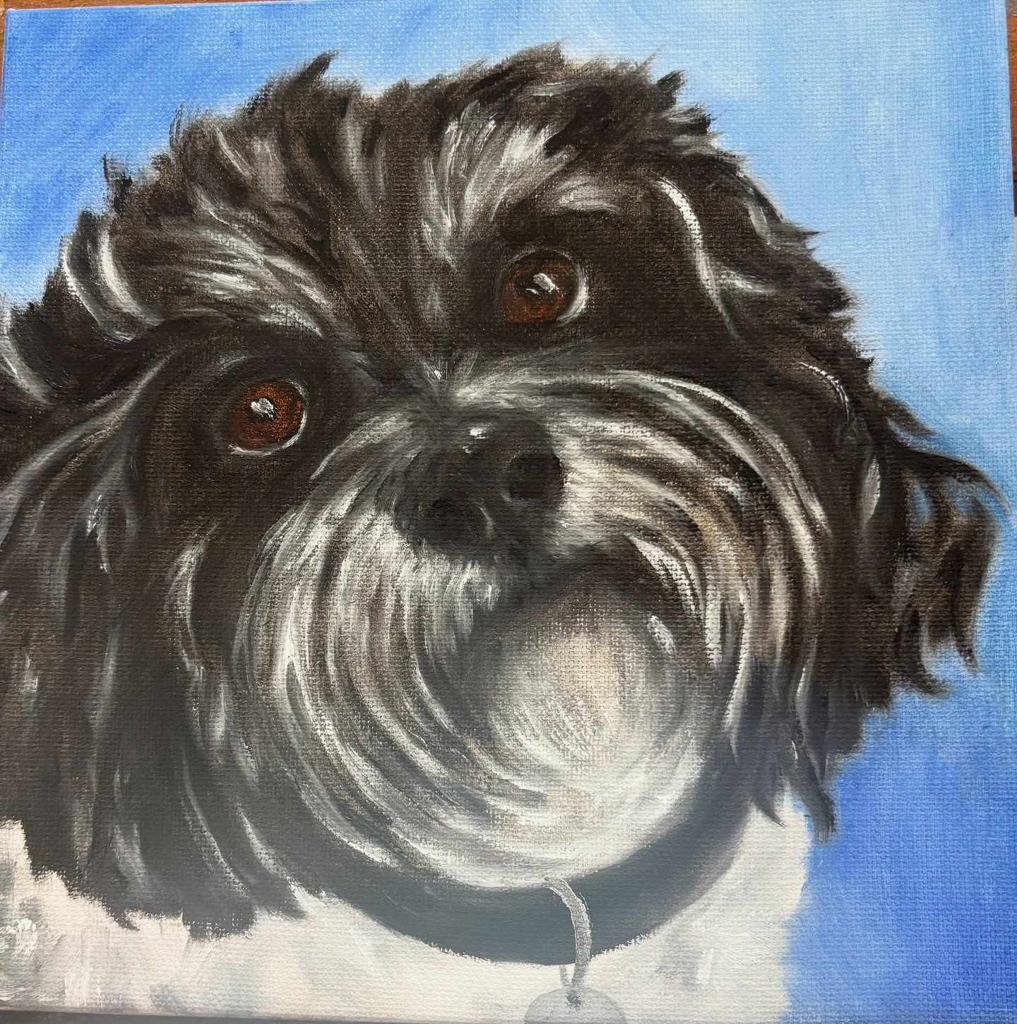 “Bernard” #lovepets#art#fineart#artist#pets#artoninstagram#loveart#petportraits #oiloncanvas#oilpainting#painting#createveryday #artoftheday#artwork #artist#sanantonioartist #liveart#funart#dogs#creative