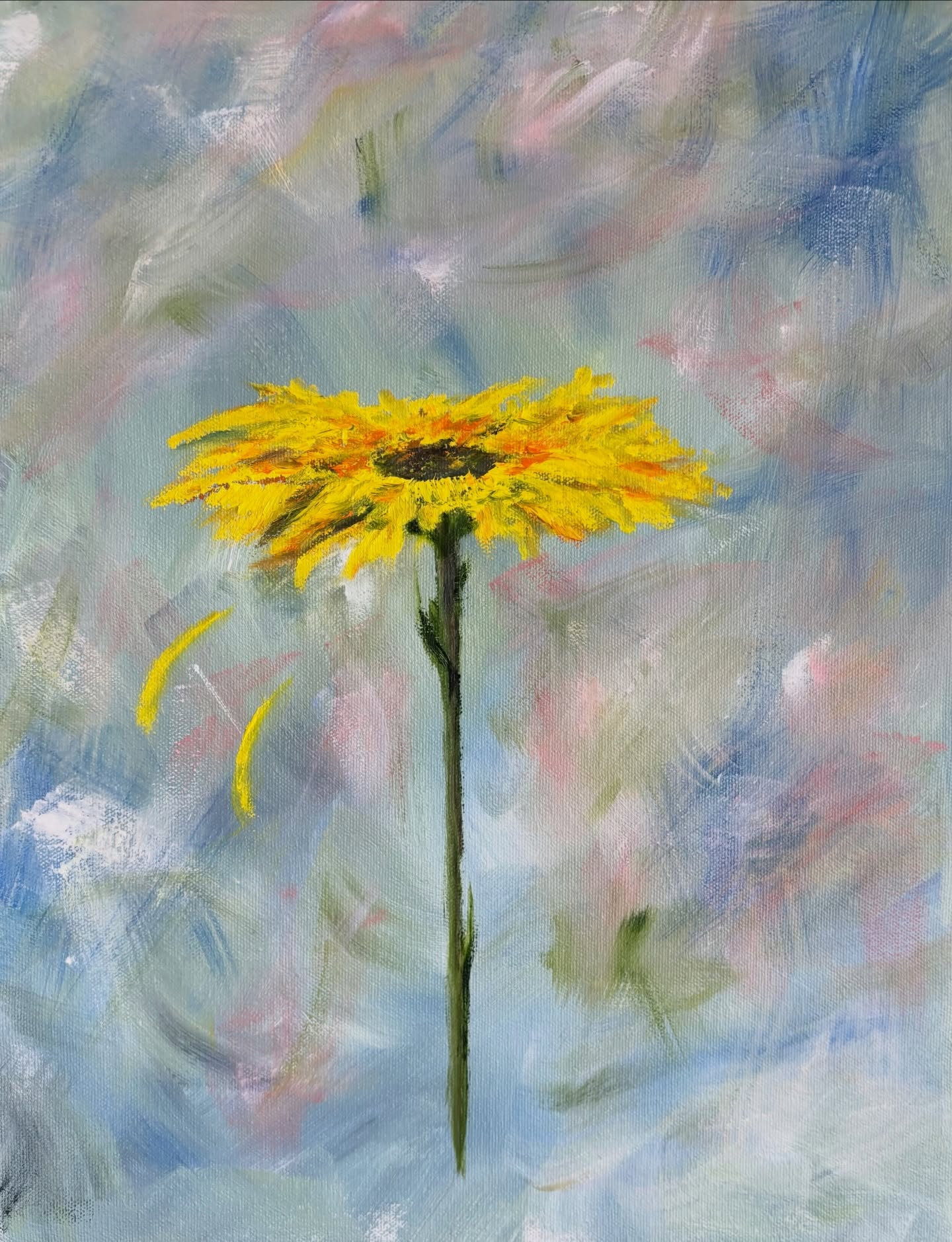 “Flower”#oiloncanvas#art#artist#artoninstagram#painting