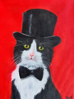 “Tuxedo Kitty” #art#artwork#oiloncanvas#fineart#artoninstagram