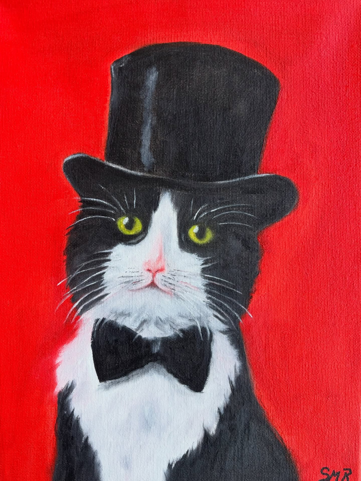 “Tuxedo Kitty” #art#artwork#oiloncanvas#fineart#artoninstagram
