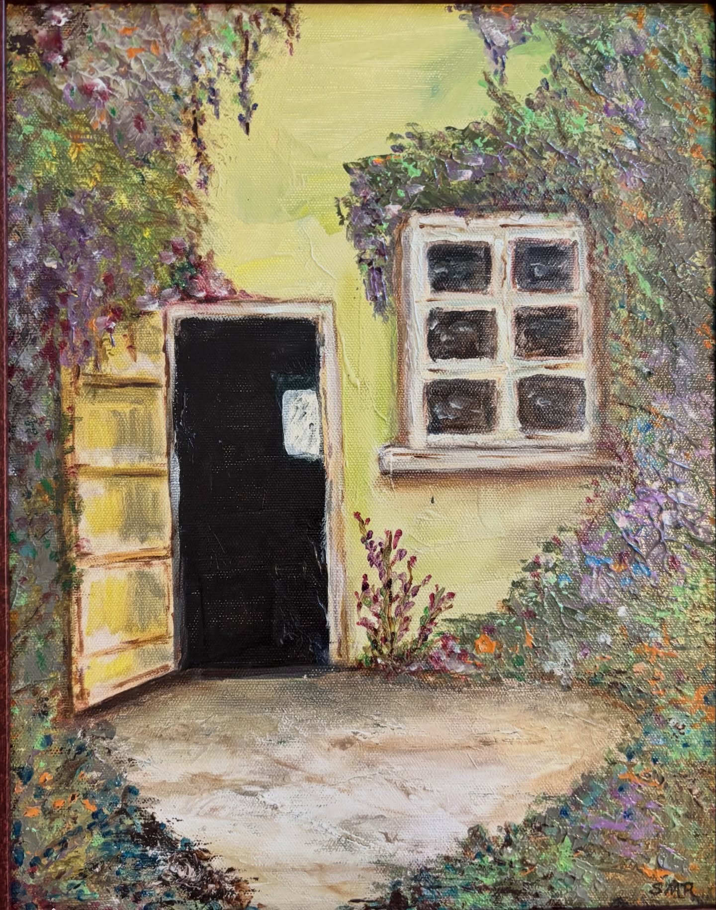 “Peaceful Space” #paletteknife #oiloncanvas#artoninstagram #fineart#oilpainting