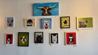 The new line up of characters at Thirsty Pup’s!! Go by and check them out and enjoy the great beer and company! #art#thirstypups#fineart#artoninstagram