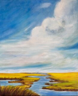 Another Texas Road scene painting - Galveston, TX. #art#artist#artoninstagram #fineart#oiloncanvaspainting🎨🖌️