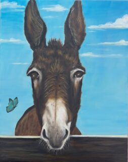 “Donkey and Butterfly”😊 #art#fineart #oiloncanvas#funart#artoninstagram