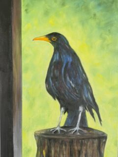 “Stoic Black Bird” #artwork#artist#artoninstagram #oiloncanvas#fineart