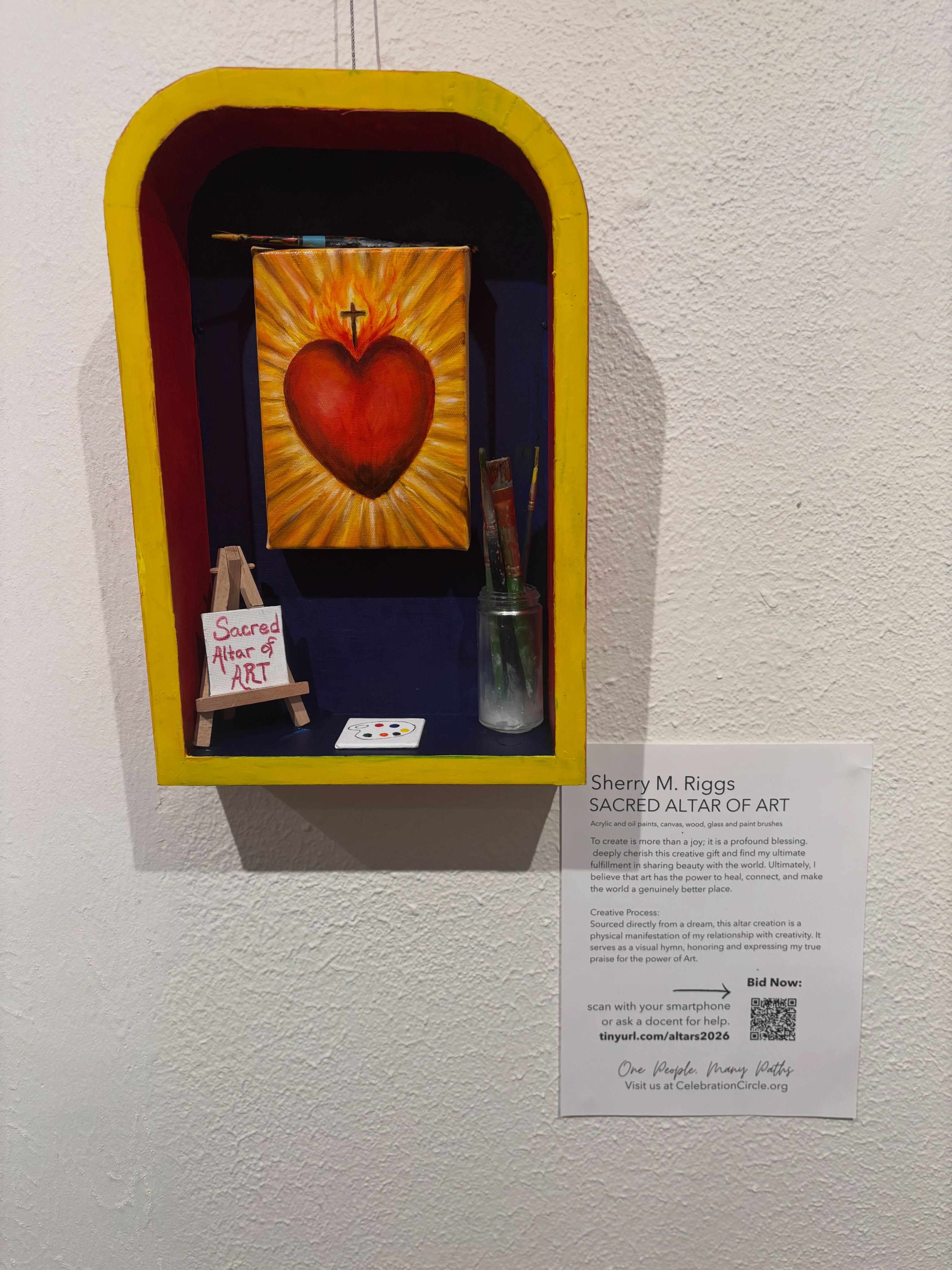 And the Altar bidding has begun! So many beautiful Altars up for auction and all funds go to a great cause. 22nd Sacred Altar Show. Bid site: Zeffy.com #artwork#artoninstagram #artist#altars #sanantonio